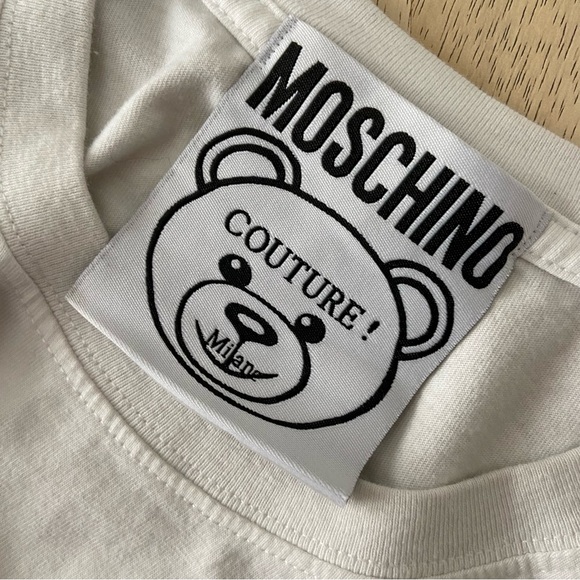 Moshchino Coutour Oversized 100% Cotton Teddy Puzzle T-shirt Size XL-4XL - Picture 6 of 7
